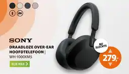 Expert Sony draadloze overear hoofdtelefoon aanbieding