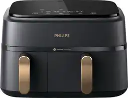 Coolblue Philips Airfryer 3000 Series Dual Basket NA352/00 aanbieding