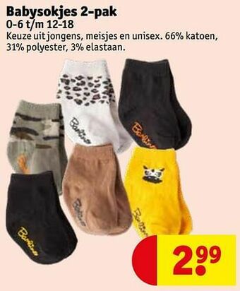Kruidvat Babysokjes aanbieding