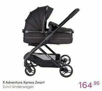 Baby & Tiener X adventure xpress zwart 2-in-1 kinderwagen aanbieding