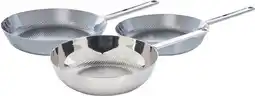 Coolblue BK Conical Set de Poêles à Frire 24 + 28cm + Wok 30cm aanbieding