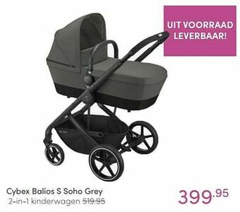 Baby & Tiener Cybex balios s soho grey 2-in-1 kinderwagen aanbieding
