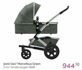 Baby & Tiener Joolz geo2 marvellous green 2-in-1 kinderwagen aanbieding