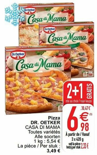 Cora Pizza dr. oetker casa di mama aanbieding