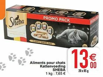 Cora Aliments pour chats kattenvoeding sheba aanbieding