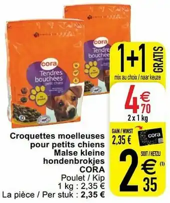 Croquettes moelleuses pour petits chiens malse kleine hondenbrokjes cora