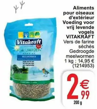 Cora Aliments pour oiseaux d’extérieur voeding voor vrij levende vogels vitakraft aanbieding