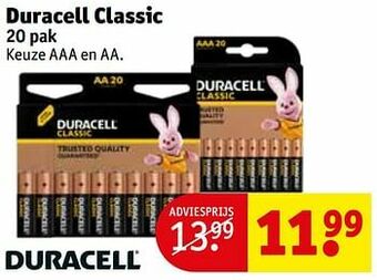 Kruidvat Duracell classic aanbieding