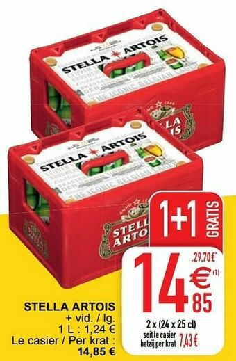 Cora Stella artois aanbieding