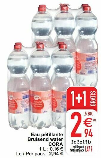 Cora Eau pétillante bruisend water cora aanbieding