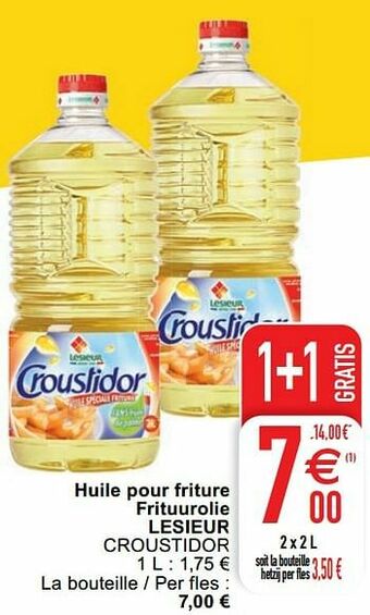 Cora Huile pour friture frituurolie lesieur croustidor aanbieding