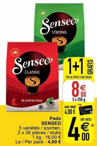 Cora Pads senseo aanbieding