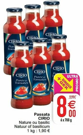 Cora Passata cirio aanbieding