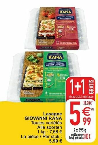 Cora Lasagne giovanni rana aanbieding