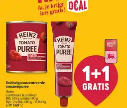 Delhaize Dubbelgeconcentreerde tomatenpuree aanbieding