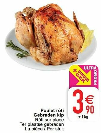 Cora Poulet rôti gebraden kip aanbieding