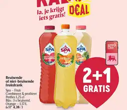 Delhaize Bruisende of niet-bruisende fruitdrank aanbieding