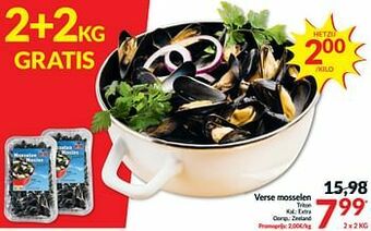Intermarché Verse mosselen triton aanbieding