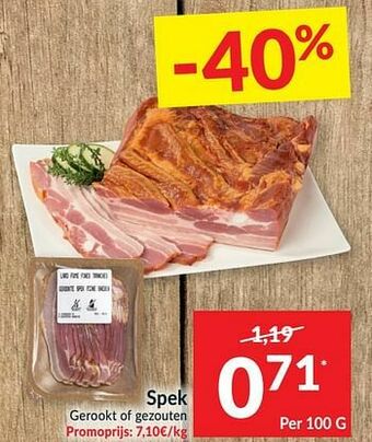 Intermarché Spek gerookt of gezouten aanbieding