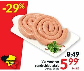 Intermarché Varkens- en rundschipolata`s aanbieding
