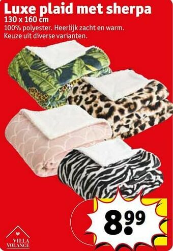 Kruidvat Luxe plaid met sherpa aanbieding