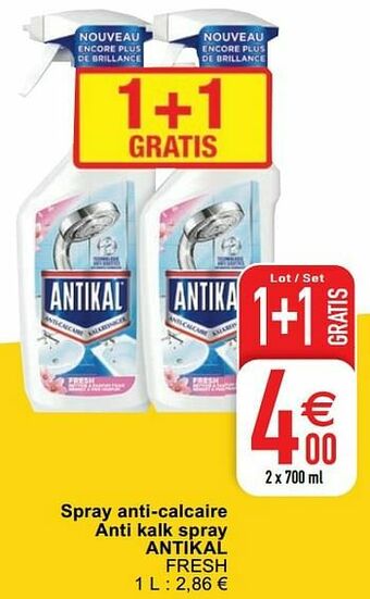 Cora Spray anti-calcaire anti kalk spray antikal fresh aanbieding