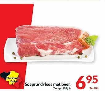 Intermarché Soeprundvlees met been aanbieding