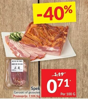 Intermarché Spek 100g aanbieding