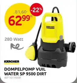Brico Kärcher Dompelpomp Vuil Water SP 9500 Dirt aanbieding