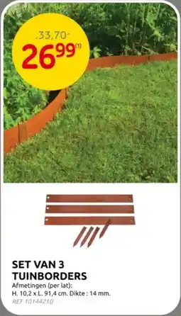 Brico Set Van 3 Tuinborders aanbieding