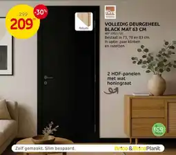 Brico Volledig Deurgeheel Black Mat aanbieding