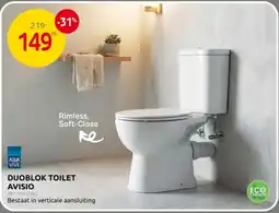 Brico Aqua Vive Duoblok Toilet Avisio aanbieding