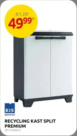 Brico Recycling Kast Split Premium aanbieding