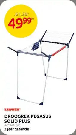 Brico Leifheit Droogrek Pegasus Solid Plus aanbieding