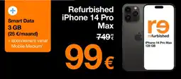 Orange Refurbished iPhone 14 Pro Max aanbieding