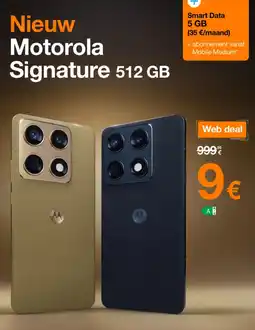 Orange Motorola Signature aanbieding