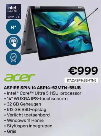 Acer Aspire Spin 14 ASP14-52MTN-55UB