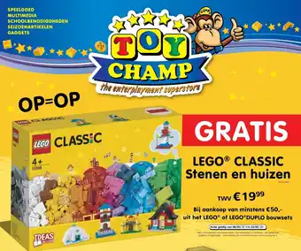 ToyChamp Lego Classic Stenen en huizen aanbieding