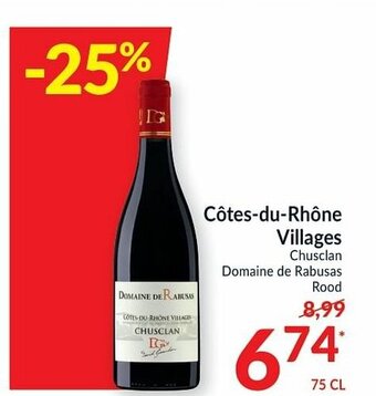 Intermarché Cotes-du-rhone villages 75cl aanbieding