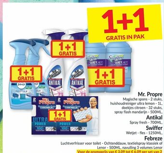 Intermarché Mr. propre, antikal, swiffer, febreeze aanbieding