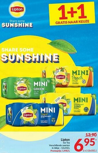 Intermarché Lipton ice tea aanbieding