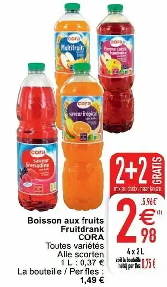 Cora Boisson aux fruits fruitdrank cora aanbieding