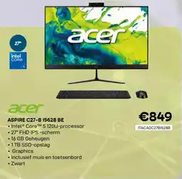 CompuDeals Acer aspire C27-B 15628 BE aanbieding