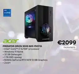 CompuDeals Acer predator orion 3000 665 17 071G aanbieding