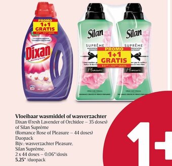 Delhaize Vloeibaar wasmiddel of wasverzachter aanbieding