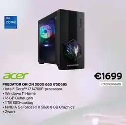 CompuDeals Acer predator orion 3000 665 175061G aanbieding