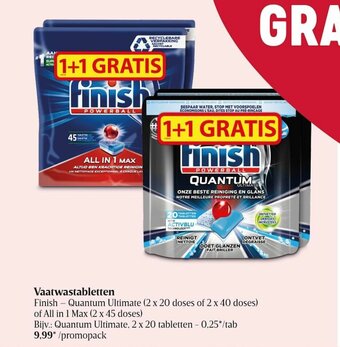 Delhaize Vaatwastabletten aanbieding