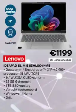 CompuDeals Lenovo ideapad slim 5 83HL004KMB aanbieding