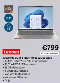 CompuDeals Lenovo ideapad slim 5 13ARP10 83J2003WMB aanbieding