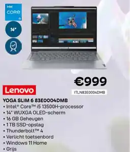 CompuDeals Lenovo yoga slim 6 83E0004DMB aanbieding
